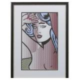 Blue Hair Nude Giclee by Roy Lichtenstein