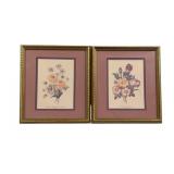 Pair Framed Prints - 13.5 x 16