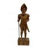 Carved Wood Statue - 22.5" Tall