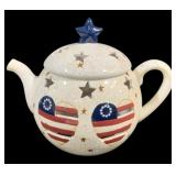 Ceramic Teapot Candle Holder - 7.5 x 8
