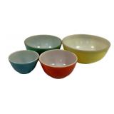 Pyrex Primary Color 4pc Mixing Bowl Set