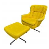 Vintage Scandinavian Swivel Egg Lounge chair