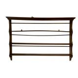 Vtg Wooden Wall Display Shelf Rack 36"x51"x7"