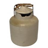 Stoneware Crock #3 w/ Bail Handle 9.5x7.5 - AS IS