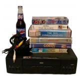 RCA VCR Player w/ VHS Tapes & AV Cables