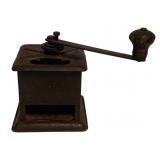 Antique Cast Iron Coffee Mill Grinder 7.5"x5"