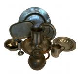 Lot of Assorted Pewter Items & more