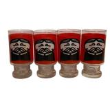4 Pringles Promotional Drinking Glasses