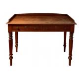 Wood Table w/ 2 Drawers 33"x42.5"x18.5"