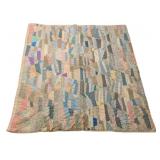 Vtg Patchwork Crazy Quilt 82"x60"