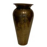 Hammered Brass Vase w/ Tassel Decoration