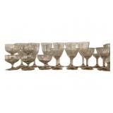 Assorted Clear Glass Stemware Collection