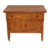 Vtg Pine Wood Cabinet Stand 29.5"x34"x18"