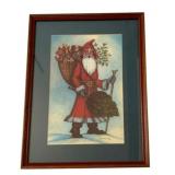 Old World Santa Folk Art Print by Laquita Phillips