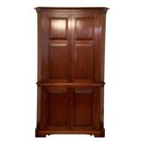 Mahogany Corner Cupboard 84"x46"x24"
