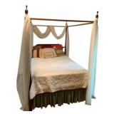 Vintage Poster Bed 84"x81"x59"