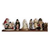 Collection of Decorative Santa Claus Figures