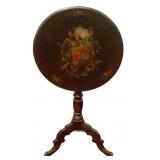 Painted Wood Tilt-Top Table 27.5"x19.5"