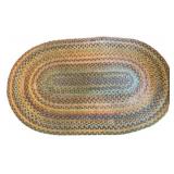Vintage Oval Braided Rug 53