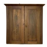 Antique Hanging Wood Cabinet 40"x41"x31"