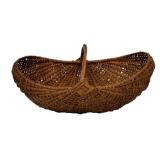 Antique Woven Splint Gathering Basket