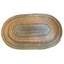 Vintage Oval Braided Rug 53"x32"
