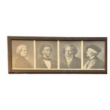 Framed Print of Classical Composers 10"x24"