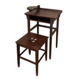 Vintage Phone Table w/ Stool 34"x21"x15"