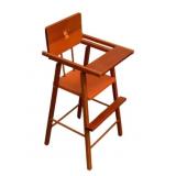 Wood Doll Highchair 24.5"x10.5"x11.5"