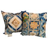 2 Climaweave Indoor/Outdoor Pillows - 17 x 17