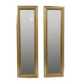 2 Framed Mirrors - 9 x 29.5