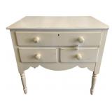 Painted 3-Drawer Stand - 30 x 30 x 17