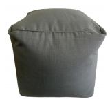 Pouf Ottoman in greay fabric