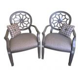Pair of Armed Web backed Chairs