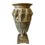 Ornate, Footed Decorative Uplight Urn