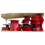 Shelf Lot of Red Velvety Ribbons