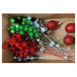 Assorted Glittery Christmas Floral Picks