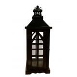 Wooden/Metal Lantern - 19" Tall
