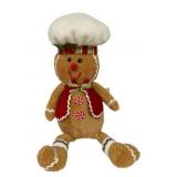 Plush Holiday Gingerbread Chef  - 14" Tall