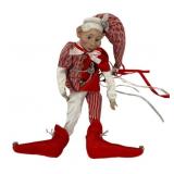 Collectible Holiday Posable Elf Doll - 22" Tall
