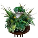 Faux Floral Arrrangement w/ Planter - 17 x 22