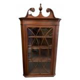 Solid Cherry Corner Cabinet w/ Key - 48 x 17 x 28