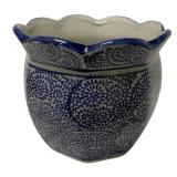 Blue & White Planter - 7 x 7.5
