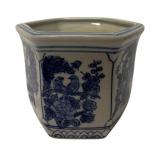 Blue & White Planter - 5 x 5.75