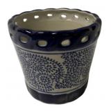 Blue & White Planter - 5 x 5.5