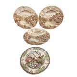 4 Johnson Bros Plates - 10 Inches Round