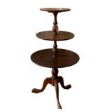 3 Tier Mahogany Table - 42 x 22