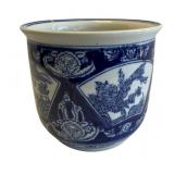 Blue & White Planter - 6.5 x 7.5