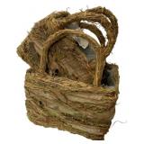 2 - Baskets w/ handles - 8 x 5 x 10