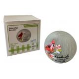 Cardinals Appear Glass LED Globe - 6" Round
